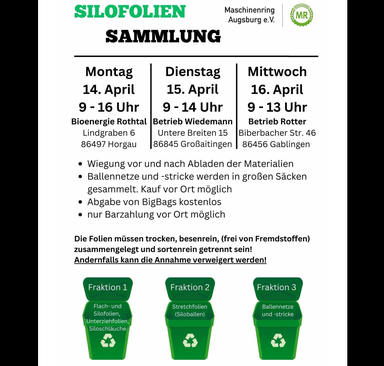 Entsorgung von Silofolien & Co.