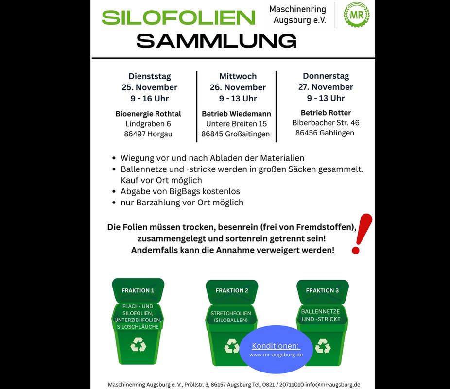 Entsorgung von Silofolien & Co.