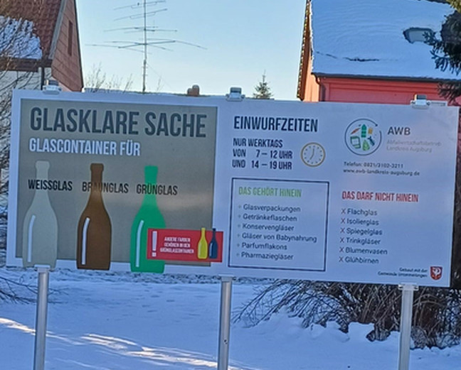 Weißglas bleibt Weißglas und Braunglas bleibt Braunglas