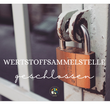 Schließtage der Wertstoffsammelstelle Schwabmünchen