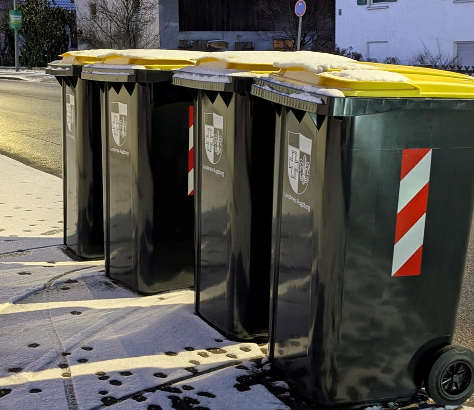 1 Jahr Wertstofftonne