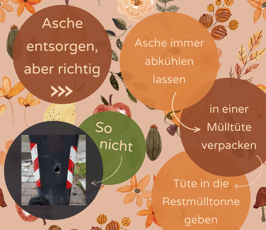 Asche richtig entsorgen