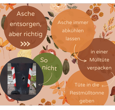 Asche richtig entsorgen